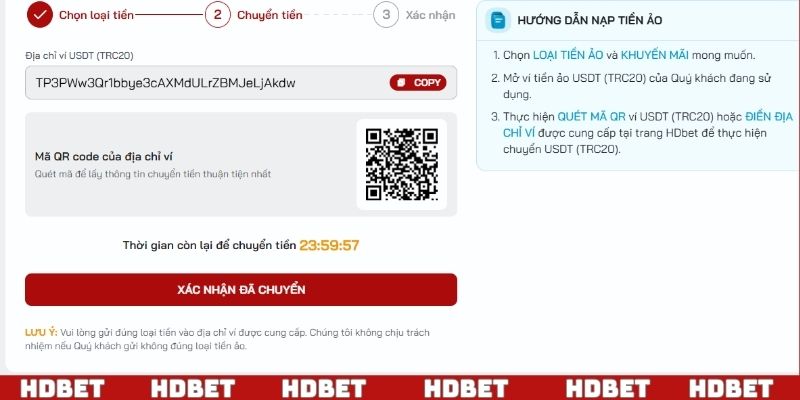 Nạp tiền bằng USDT cực kỳ nhanh và đạt hiệu quả cao