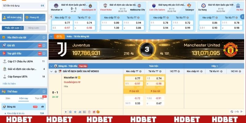 Tận hưởng trọn vẹn ưu đãi khi giải trí cùng thể thao tại HDBET