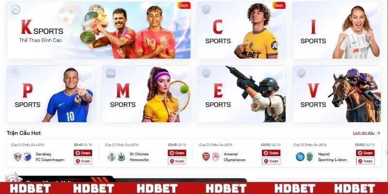 Tham gia giải trí thể thao HDBET tại sảnh SABA uy tín
