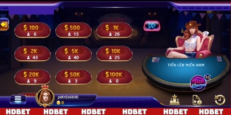 Tiến Lên Miền Nam là sự lựa chọn hàng đầu tại game bài HDBET